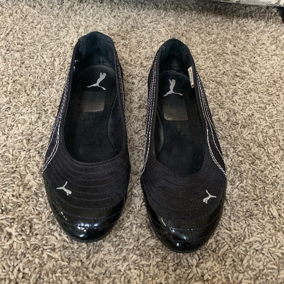 Puma Shoes - Puma Black Flats Size 7.5 Puma Shoes - Puma Black Flats Size 7.5